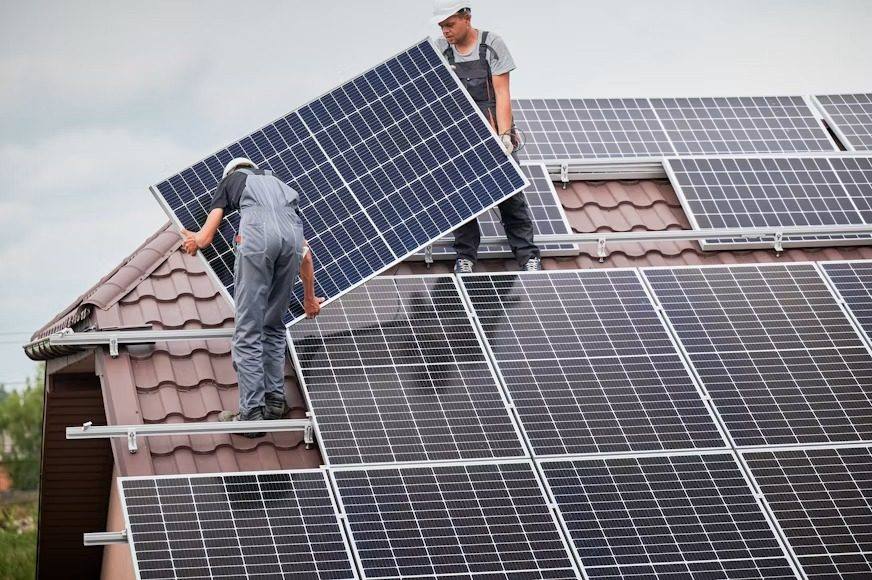 Solar panel and battery installation project