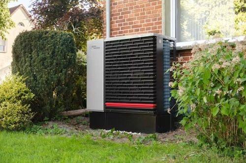 Air source heat pump installation project