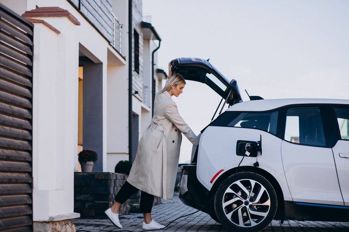 Home EV charger installation project