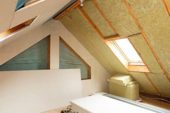 Internal wall insulation panels fitted inside a room